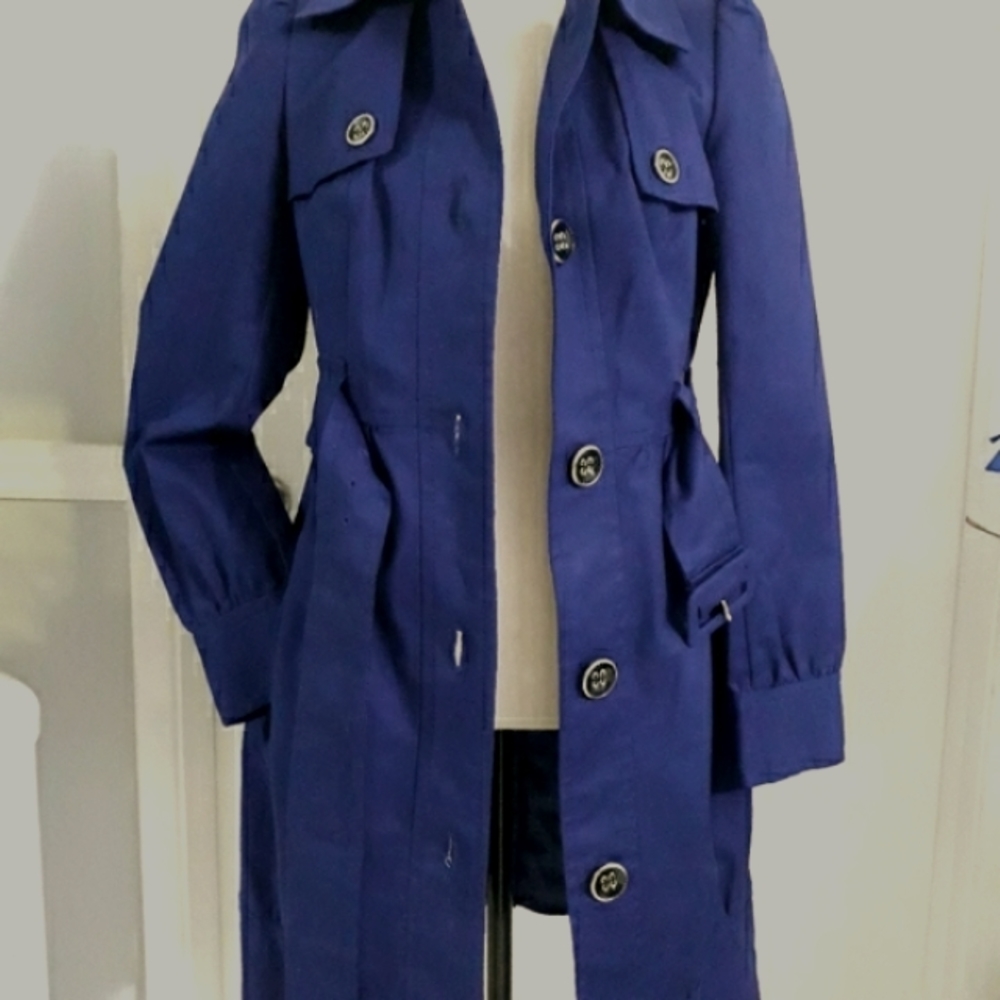 The limited long coat blue S button down trench - Picture 11 of 11